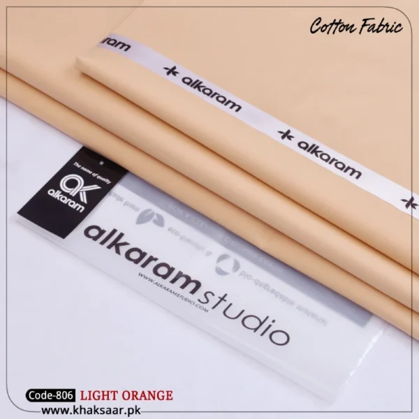 Al Karam Cotton-Light-Orange-806