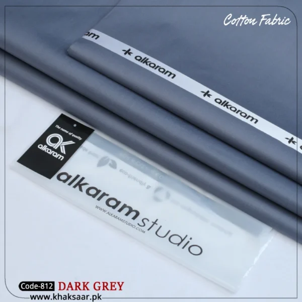 Al Karam Cotton-Dark-Grey-812