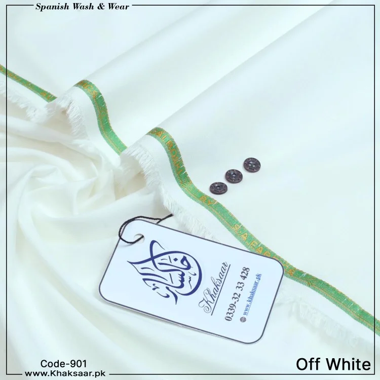 Spanish Wash & Wear-Off-White-901