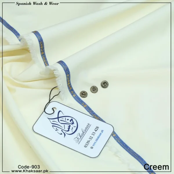 Spanish Wash & Wear-Creem-903