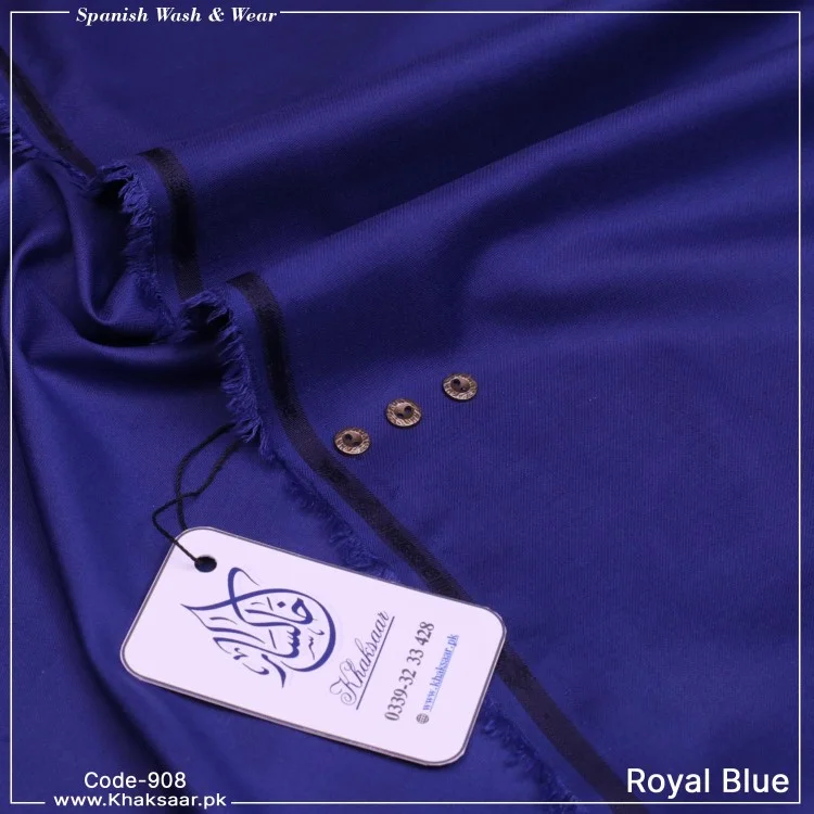 Spanish Wash & Wear-Royal-Blue-908