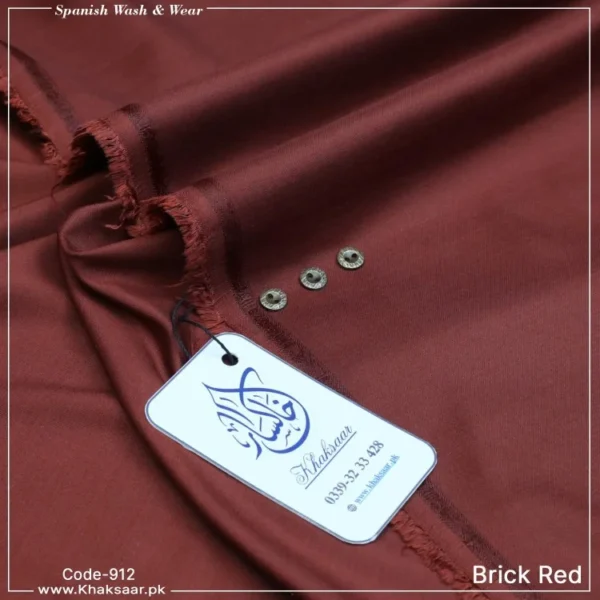 Spanish Wash & Wear-Brick-Red-912
