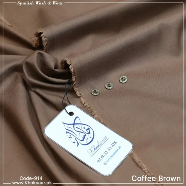Spanish Wash & Wear-Coffee-Brown-914