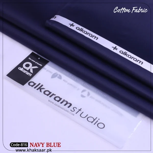 Al Karam Cotton-Navy-Blue-816