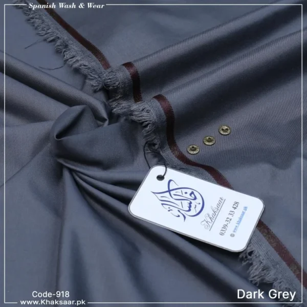 Spanish Wash & Wear-Dark-Grey-918