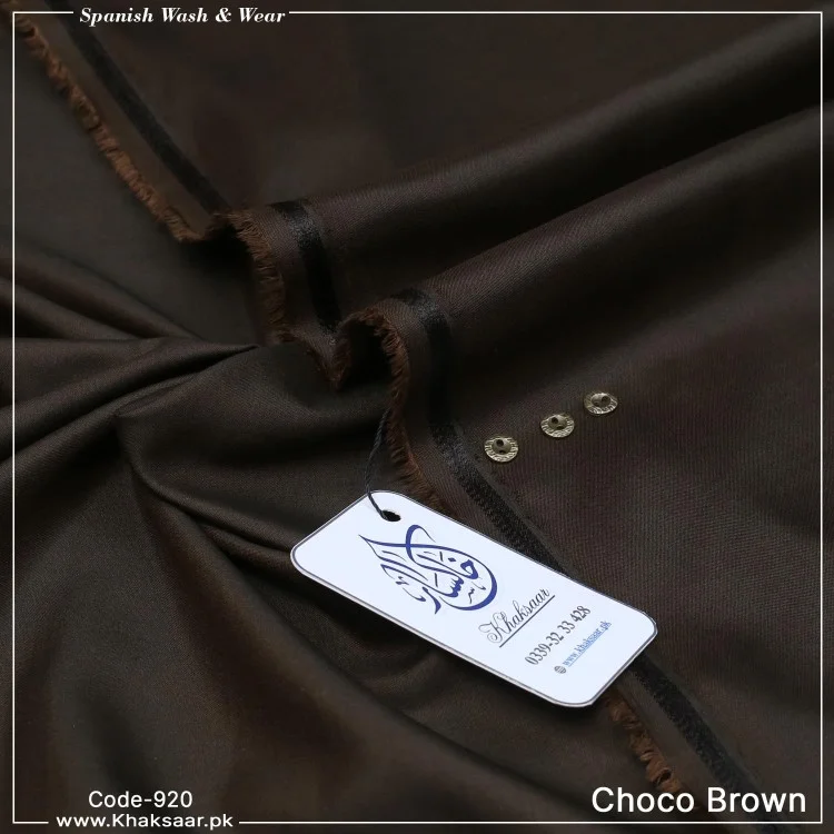 Spanish Wash & Wear-Choco-Brown-920
