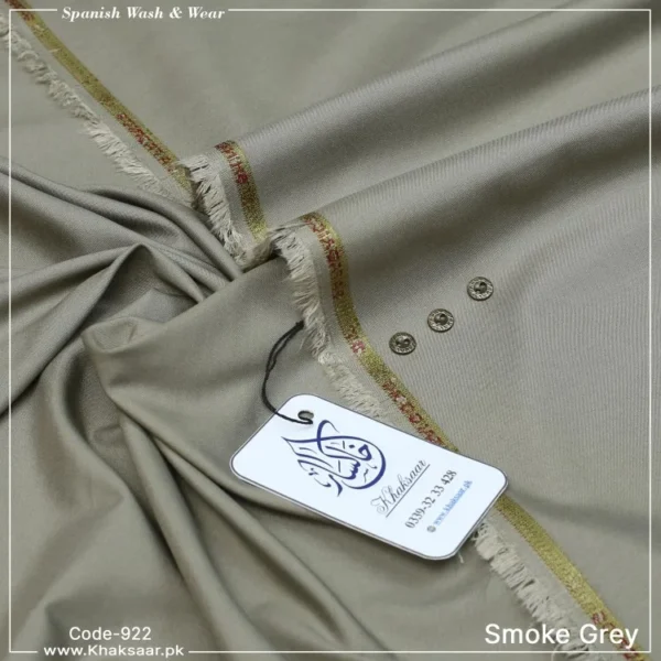 Spanish Wash & Wear-Smoke-Grey-922